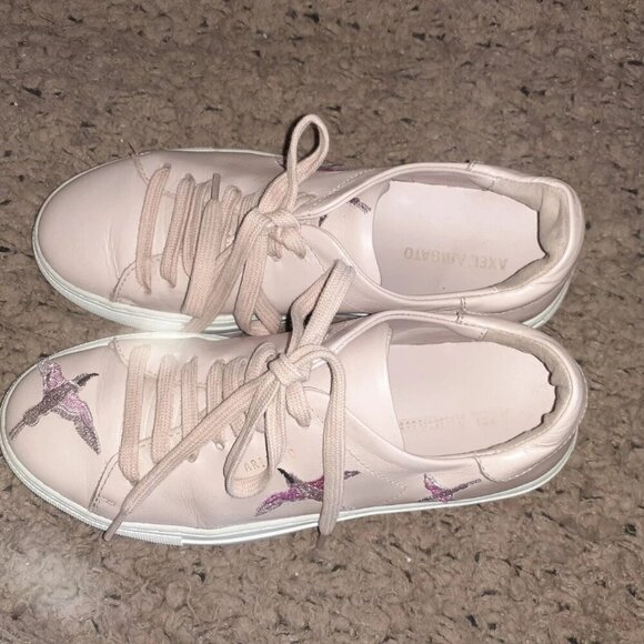 AXEL ARIGATO-Clean 90 Bird Pink Leather Sneakers-Sz 6.5-Excellent - Picture 7 of 8